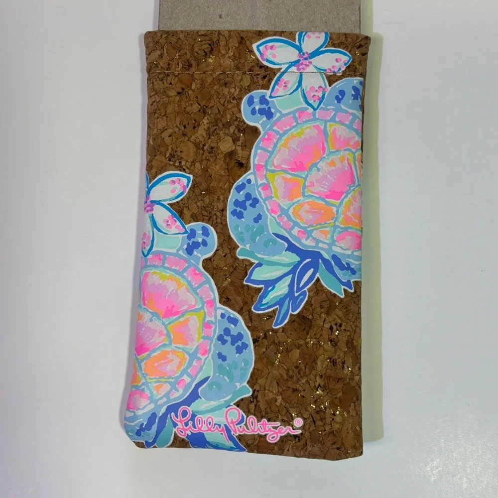 Lilly Pulitzer Sea Turtle Cork Sunglasses Case